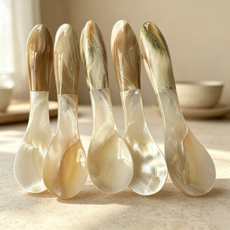 CouldNook Compact Shell Dessert Spoon - Simple Daily Use Form
