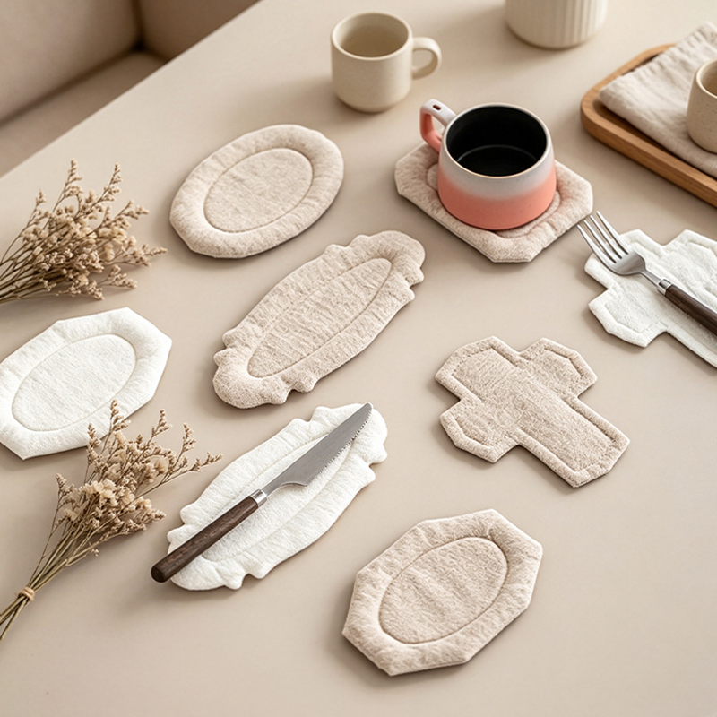CouldNook Soft Shape Drink Coaster - Warm Table Accent