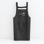 CouldNook Floral Kitchen Apron - Compact Textured Silhouette Kitchen Wear