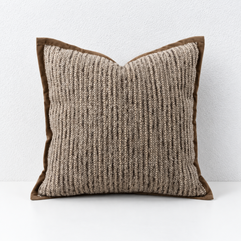 CouldNook Textured Cushion - Striped Ribbed And Raised Check Design Choices
