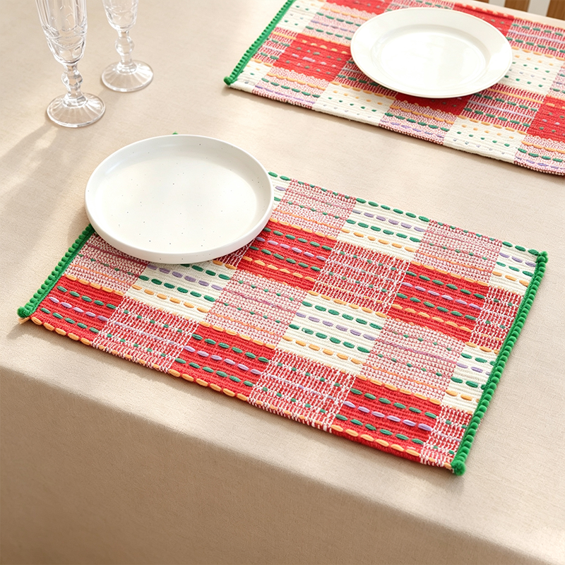 CouldNook Plaid Table Placemat - Dining Table Accent