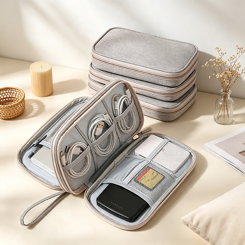 CouldNook Layered Digital Accessory Organizer Bag for Everyday Storage