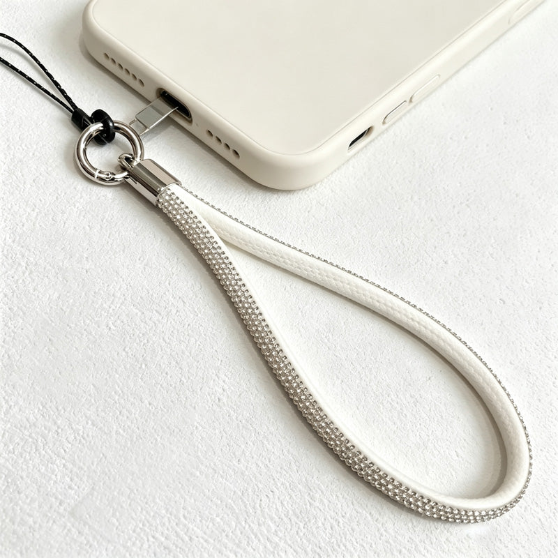 CouldNook Rhinestone Phone Charm - Crystal Wrist Lanyard