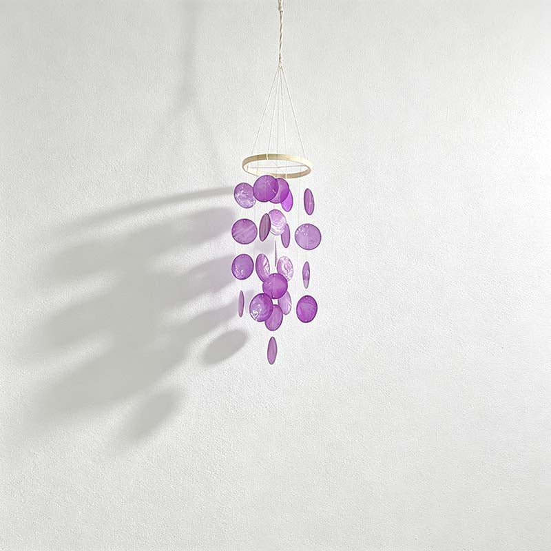 CouldNook Shell Wind Chime Material Kit - Moon Ring Options