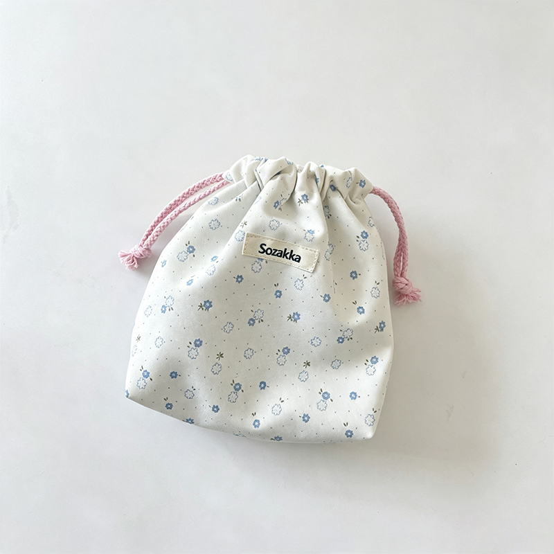 CouldNook Floral Drawstring Mini Organizer Bag - Softly Ordered Essential