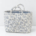 CouldNook Floral Storage Basket - Corduroy Texture and Carry Handles