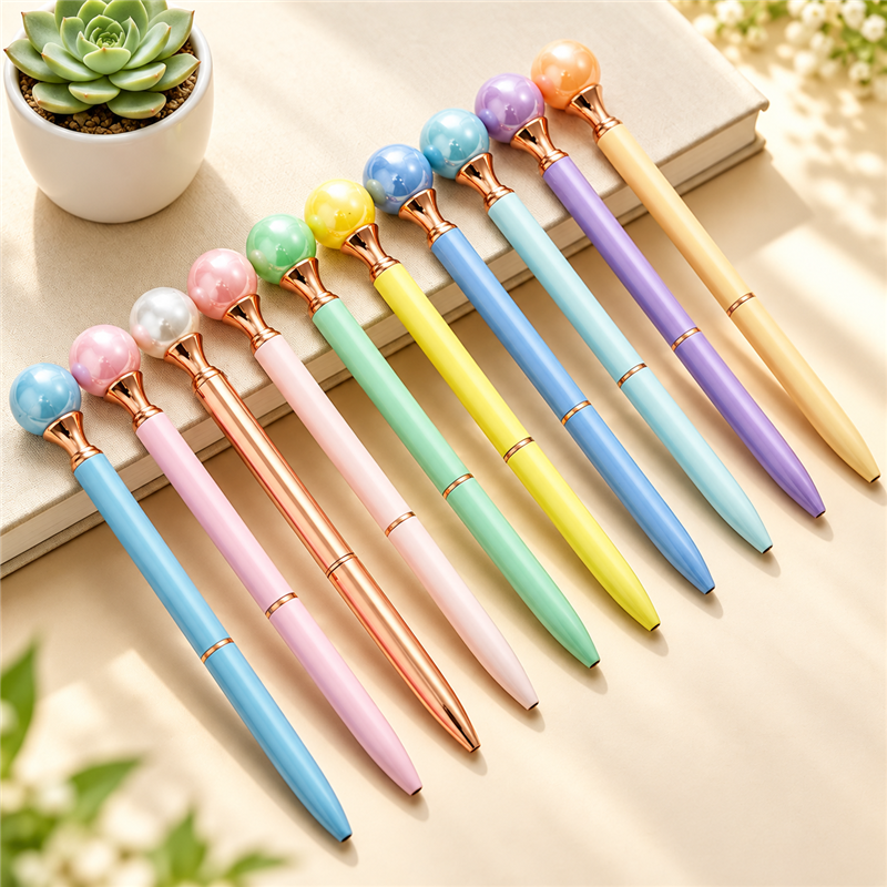 CouldNook Pearl Ballpoint Pen - Smooth Metal Twist Writing Tool