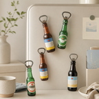 CouldNook Bottle Shape Fridge Magnet Opener - Integrated Opening Edge Profile