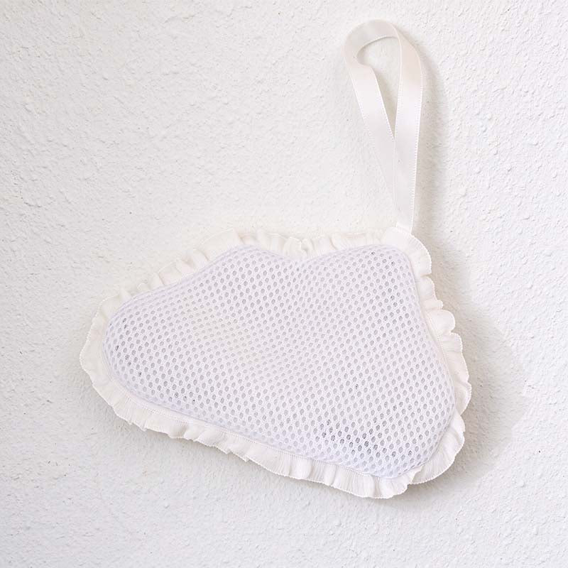 CouldNook Soap Pouch - Cloud and Heart Shapes in Open Mesh