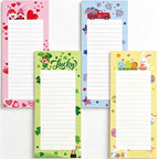 CouldNook Magnetic List Notepad - Ruled Pages and Decorative Theme Borders