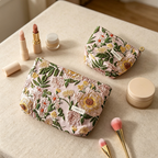 CouldNook Vintage Floral Makeup Pouch - Vanity Storage Accent