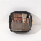 CouldNook Clear-Panel Makeup Organizer - Rounded Corners And Double Zipper