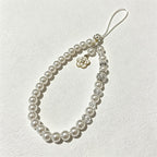 CloudNook Camellia Beaded Phone Strap‑Wrist Cellphone Lanyard