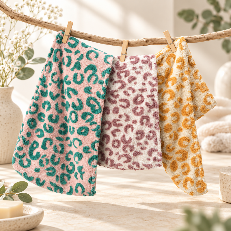 CouldNook Hair Drying Wrap - Leopard Pattern Choices