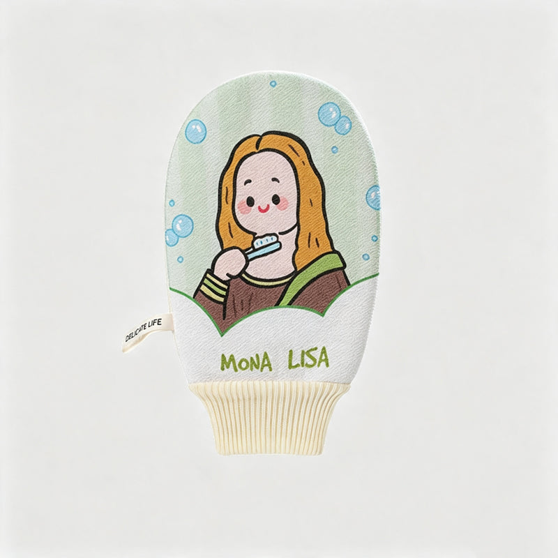 CloudNook Cartoon Bath Glove‑Dual‑Sided Exfoliating Mitt