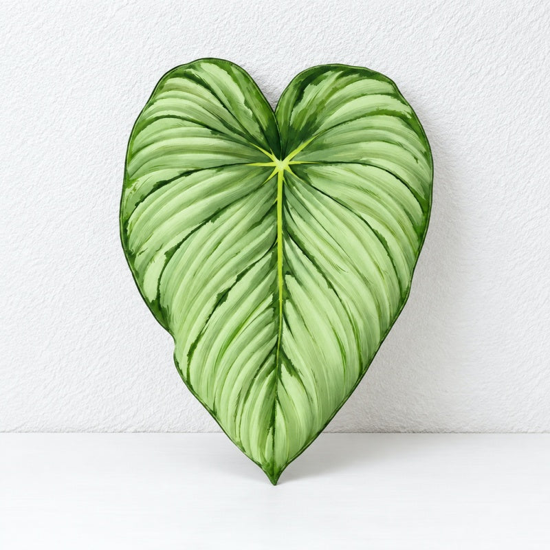 CouldNook Tropical Leaf Coaster - Shaped Edges And Colorful Vein Patterns