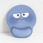 CouldNook Round Expression Mouse Pad - Raised Wrist Support