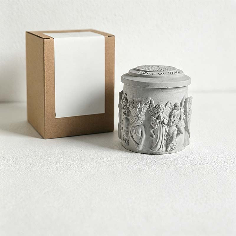 CouldNook Relief Vessel Scented Candle - Architectural And Angel Inspired Details
