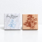 CouldNook Sea Motif Stamp - Waves Sky Details and Wood Mount