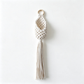CouldNook Single Macrame Produce Organizer Basket - Useful Tabletop Accent