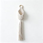 CouldNook Single Macrame Produce Organizer Basket - Useful Tabletop Accent