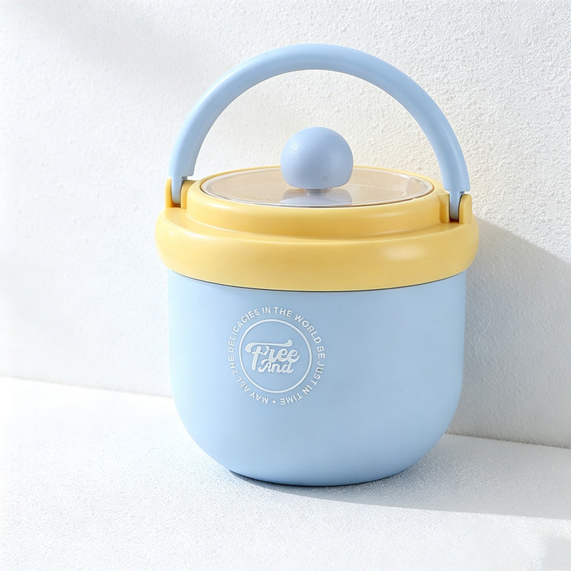 CouldNook Breakfast Cup - Swing Handle and Clear Round-Knob Lid