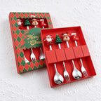 CouldNook Christmas Cutlery Set - Character Tops and Decorative Charm Designs