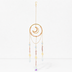 CouldNook Gemstone Moon Suncatcher Ornament - Circular Hanging Frame