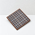 CouldNook Patterned Fabric Coaster - Square Shape and Contrasting Border