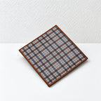 CouldNook Patterned Fabric Coaster - Square Shape and Contrasting Border