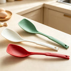 CouldNook Silicone Cooking Spoon - Wide Scoop Long Handle