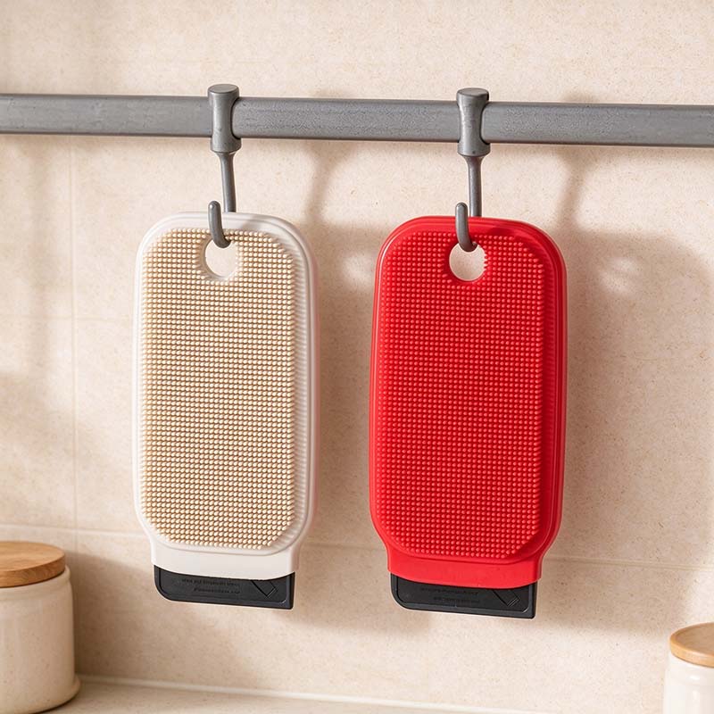 CouldNook Vegetable Brush - Two Textures and Built-In Scraping Edge