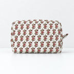 CouldNook Botanical Makeup Pouch - Quilted Box Shape