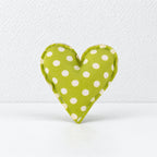 CouldNook Fabric Heart Decoration - Padded Shape And Patterned Textile Exterior