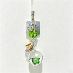 CloudNook Phone Charm Strap-Lucky Clover Bottle Pendant Design