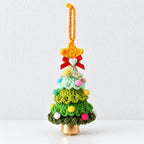 CouldNook Crocheted Christmas Tree Ornament - Layered Branches And Hanging Bell