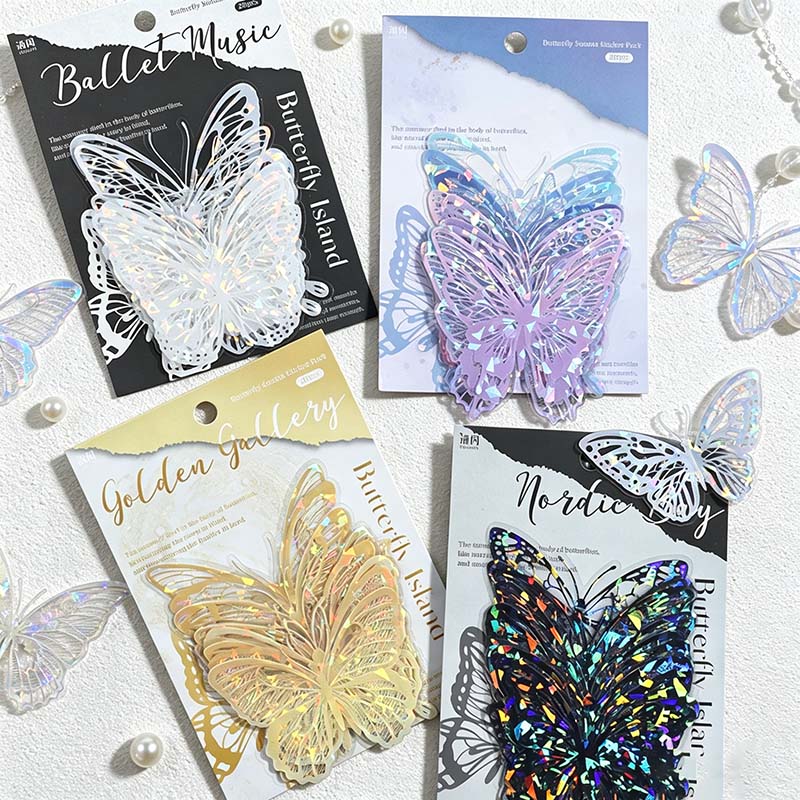 CouldNook Butterfly Sticker Material Kit - Iridescent Wing Designs
