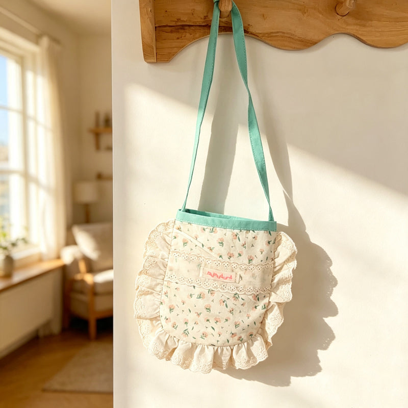 CouldNook Frill Edge Drawstring Backpack - Soft Room Accent