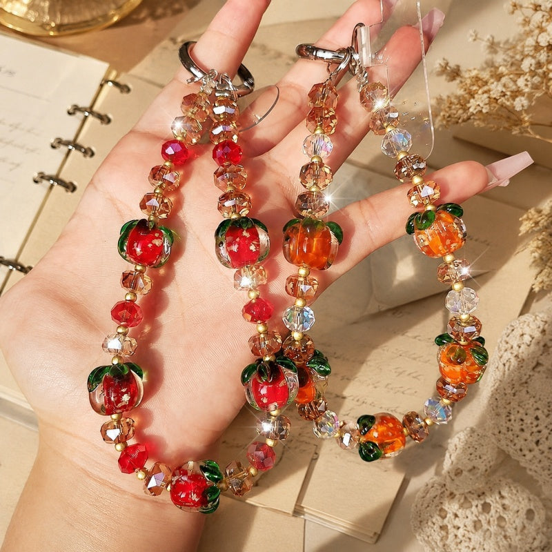 CouldNook Fruit Crystal Look Wrist Strap - Phone-Case Connector Hardware