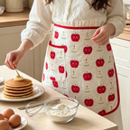 CouldNook Apple Print Waist Apron - Bright Serving Accent