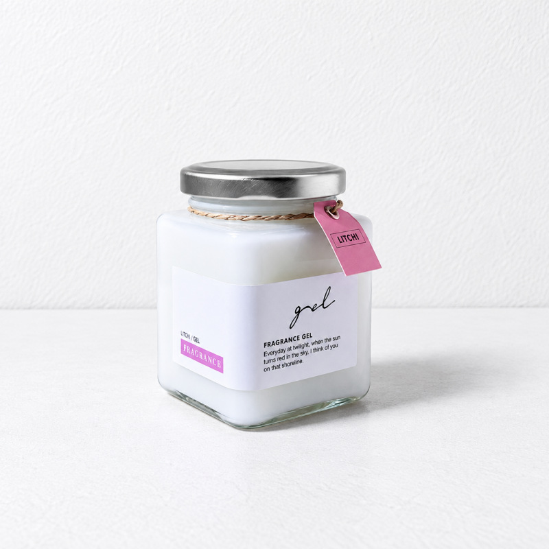 CouldNook Square Fragrance Gel Jar - Tied Scent Tag