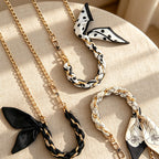 CloudNook Scarf Chain Phone Wrist Strap‑Braided Anti‑Lost Lanyard