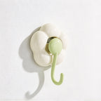 CouldNook Flower Suction Cup Hook - Rounded Petals and Curved Arm