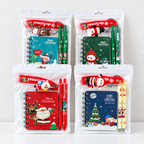 CouldNook Christmas Stationery Set - Spiral Notebook, Pen and Keychain