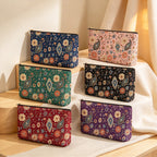 CouldNook Paisley Makeup Storage Bag - Floral Prints And Gusseted Base