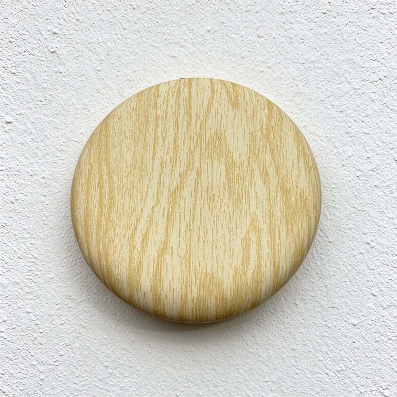 CouldNook Woodgrain Compact Mirror - Round Folding Case and Dual Views