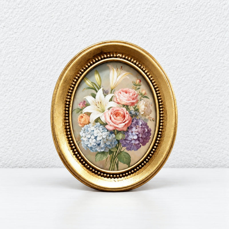CouldNook Ornate Resin Photo Frame - Raised Borders And Glass Front