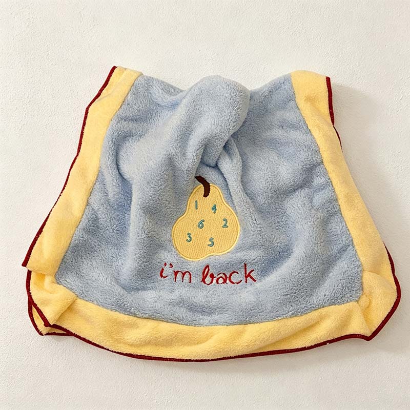 CouldNook Fruit Motif Towel Collection - Contrasting Borders And Embroidery