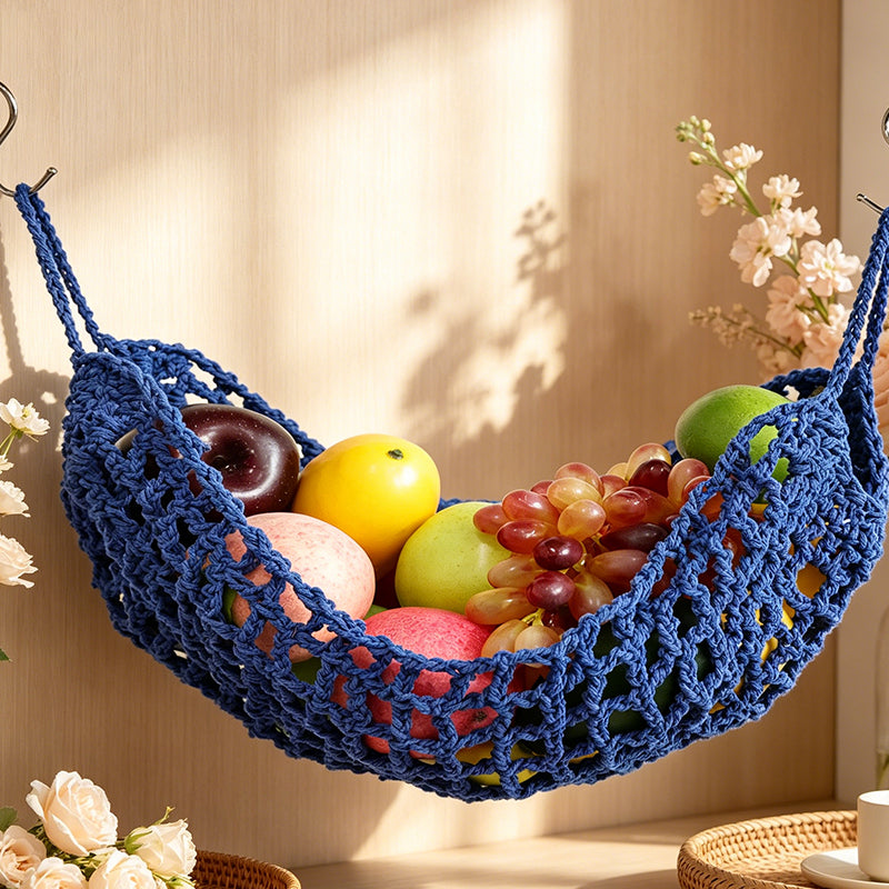 CouldNook Flat Woven Utility Storage Net - Pastoral Hanging Organizer