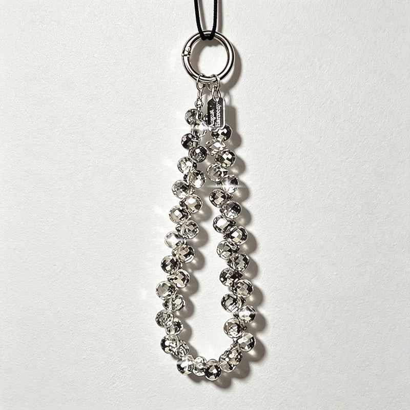 CouldNook Smoky Round Bead Phone Chain - Phone-Case Connector Hardware